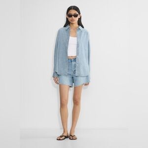 Aritzia Denim Forum The Ex-Boyfriend Hi Mid-Thigh Denim Short US 23